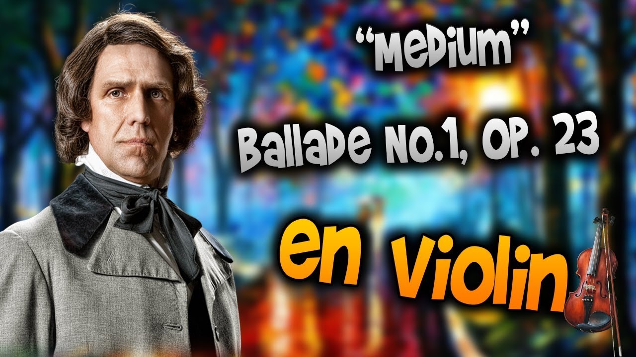 Chopin - Ballade No.1, Op. 23 en Violín|How to Play,Tutorial,Tab,sheet music,Como Tocar|Manukesman