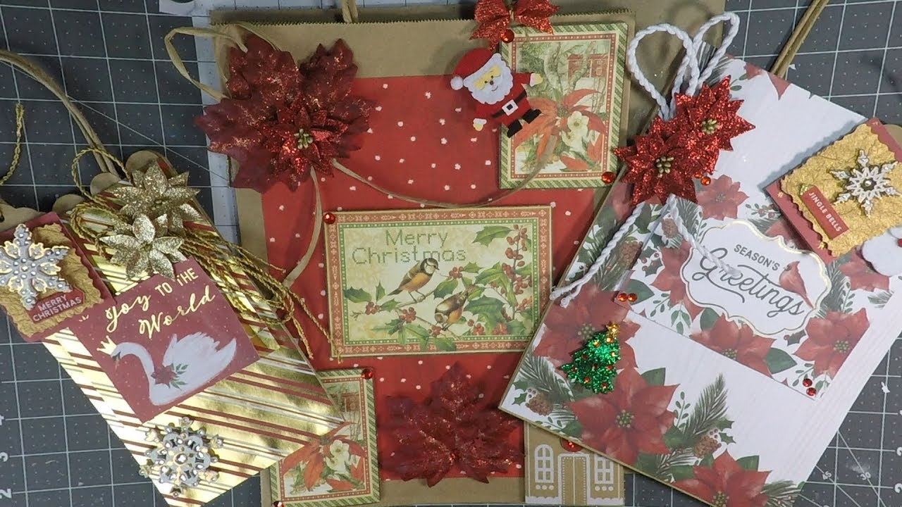 How to decorate Christmas gift bags! DIY