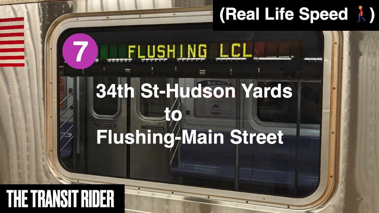 (Ride) NYC Subway 7 Local Train to Flushing Main St. (real time)