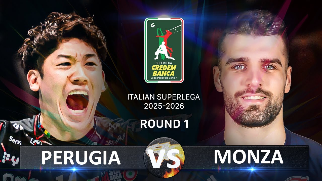 Perugia vs Monza | Italian Volleyball SuperLega 2025/2026