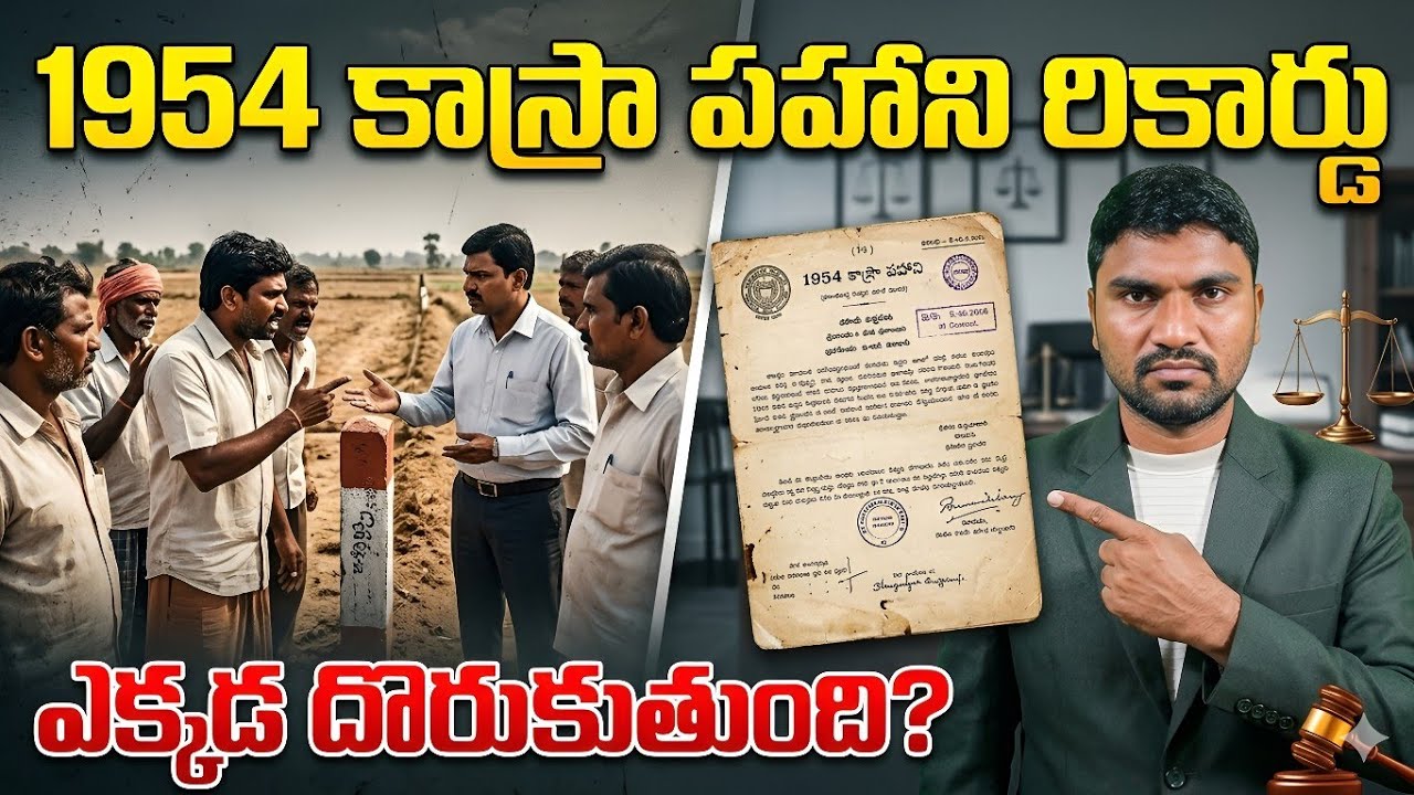 Khasra Pahani Explained | 1954&ndash;55 కాస్రా పహాని అంటే ఏమిటి? | Telangana Old Land Records Full Details