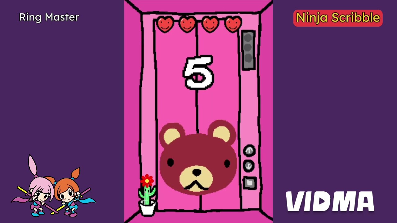 WarioWare: Touched! - Kat & Ana's Ninja Scribble Microgames - Ring Master