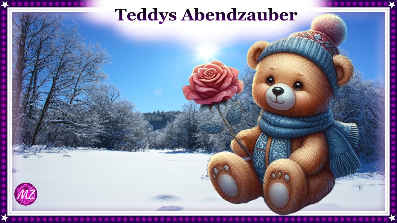 Teddys Gute-Nacht-Gruß für jemanden, den ich sehr mag 💕🌙