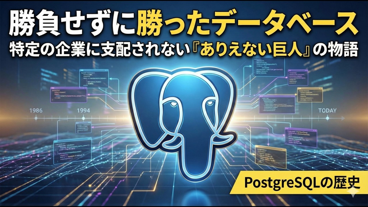 PostgreSQL：特定の企業に支配されない。それは、世界中の情熱が生んだ『ありえない巨人』の物語だった。勝負せずに勝ったデータベース
