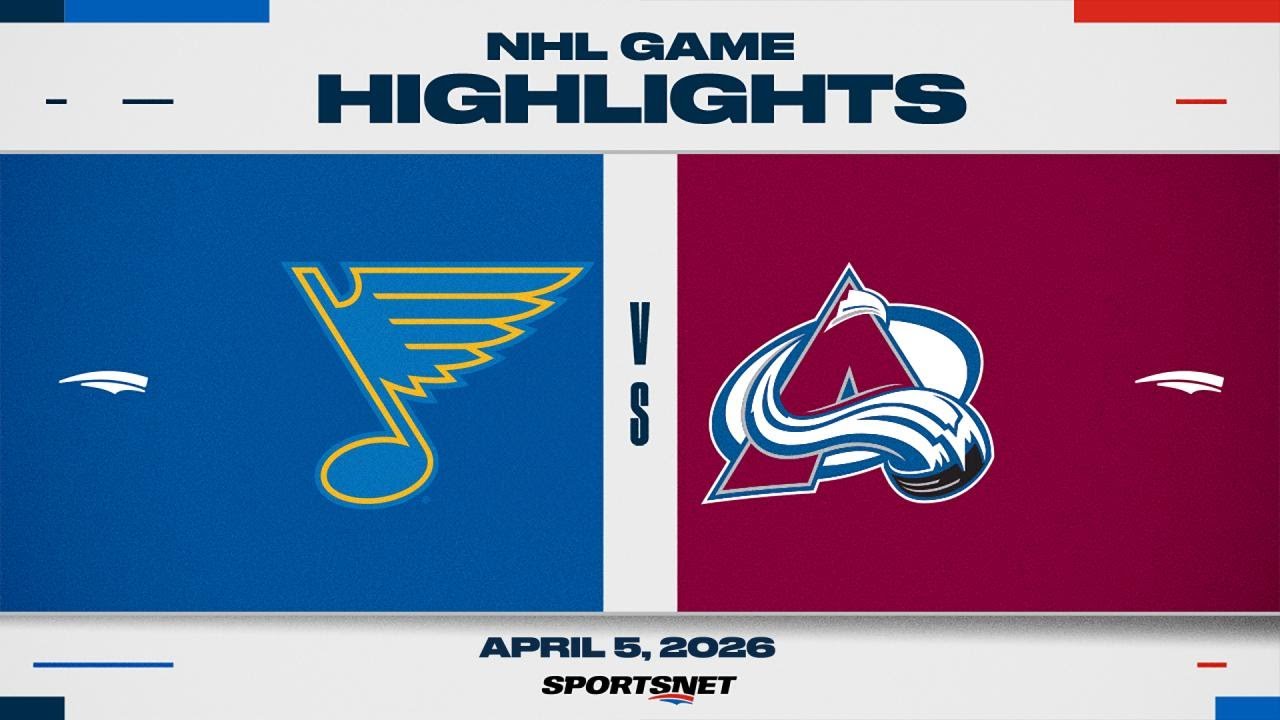 NHL Highlights | Blues vs. Avalanche - April 5, 2026