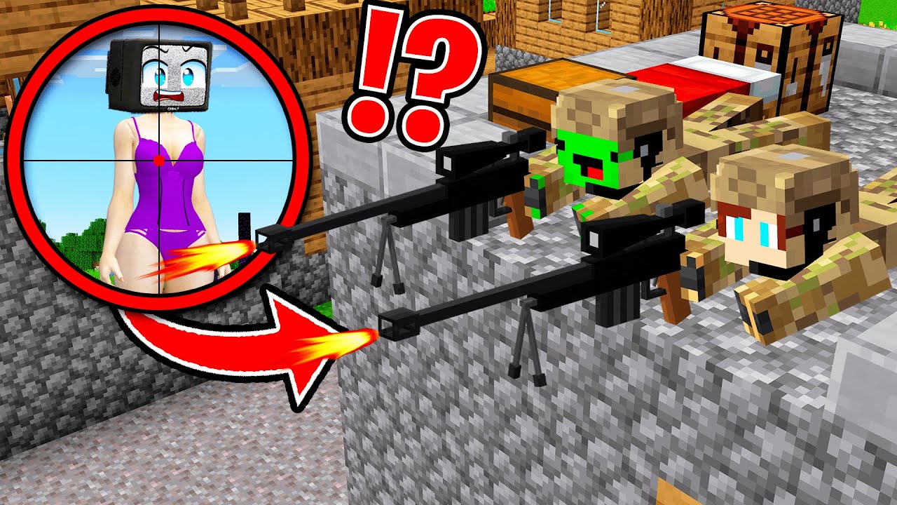How Mikey and JJ Became Secret Snipers in Minecraft (Maizen)