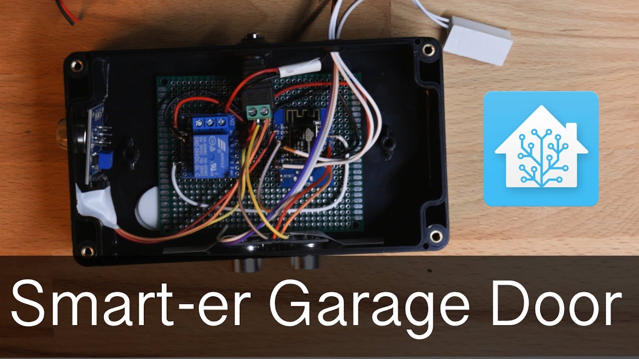 DIY Smart Garage Door Opener- Auto Open/Close, Temperature, Voice Control, and More