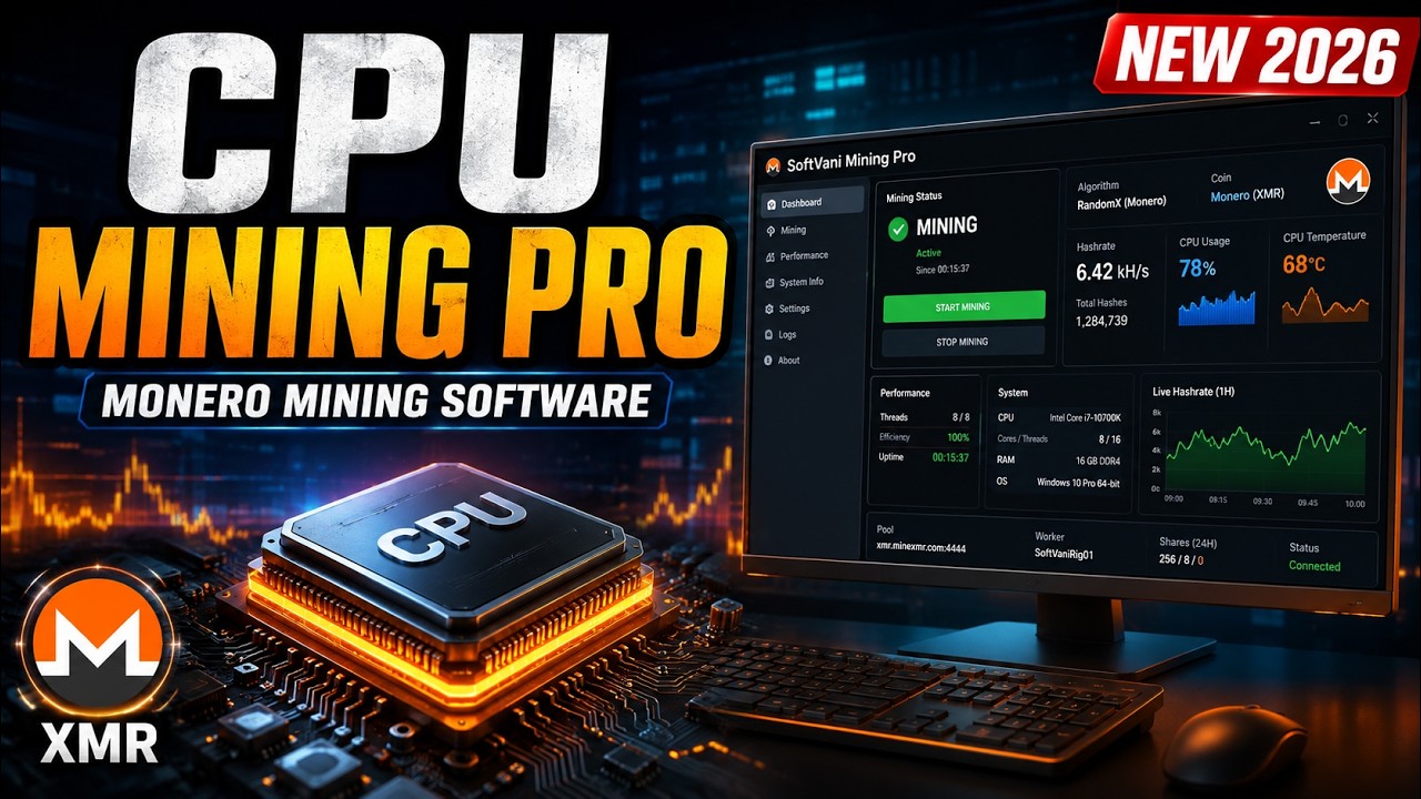 SoftVani Mining Pro | Monero CPU Mining Software for Windows | XMRig Powered