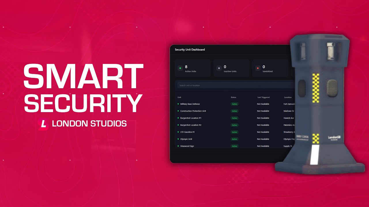 Smart Security - FiveM Resource Demonstration Video [Standalone/QBCore/ESX/QBX/vRP]