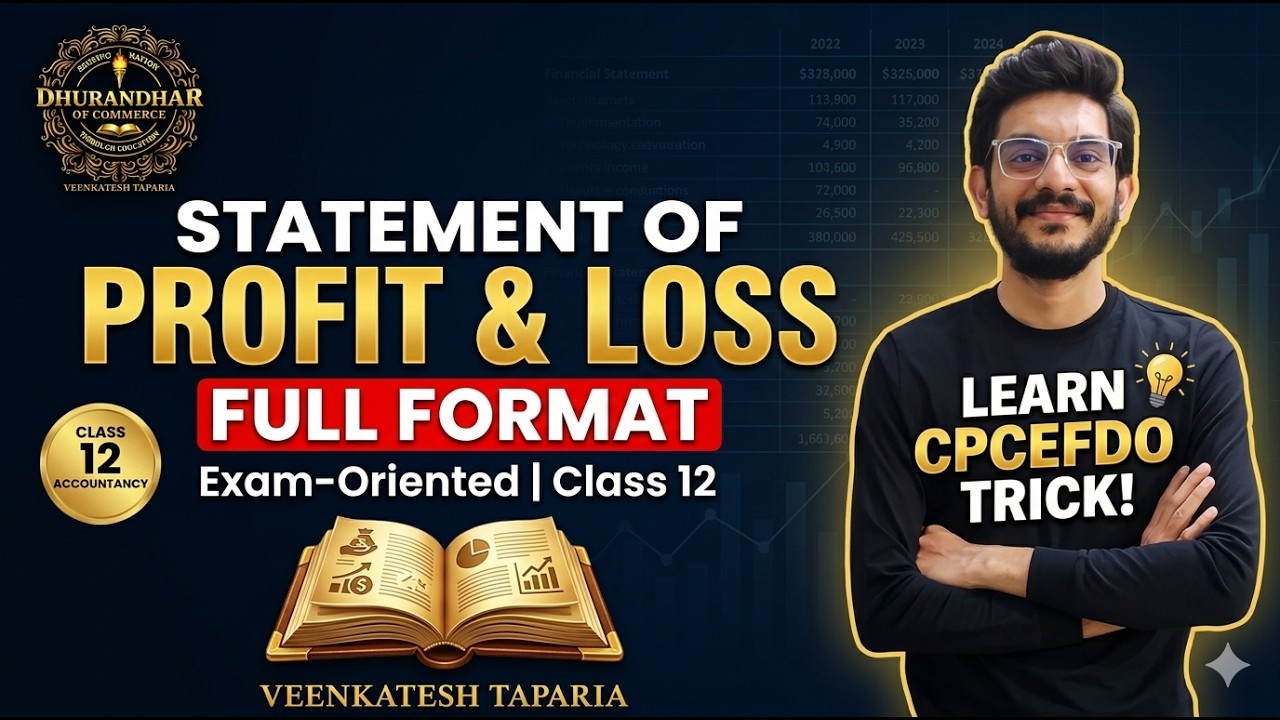Statement of Profit and Loss Format (SPL) | GSEB CBSE ISC AND OTHER BOARDS | Class 12 Accountancy