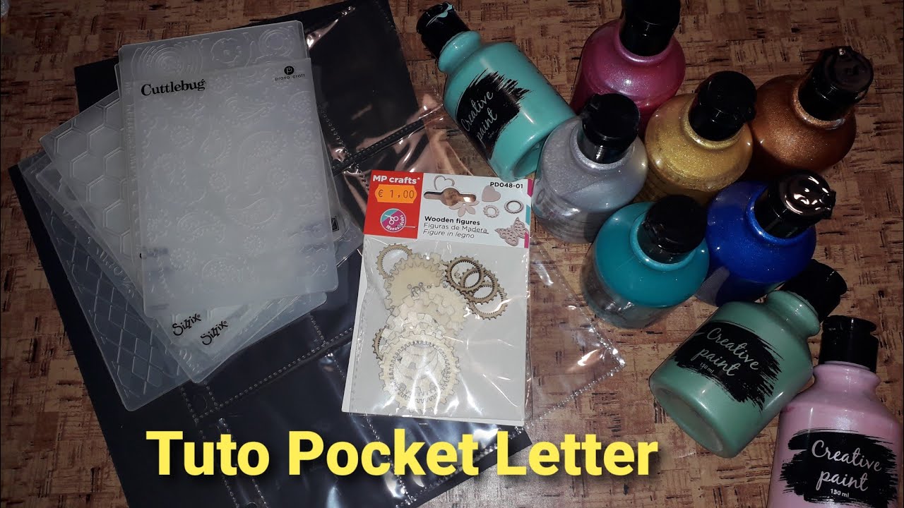 Tuto Pocket Letter masculine/mixed média facile/on scrap on patouille  #action .