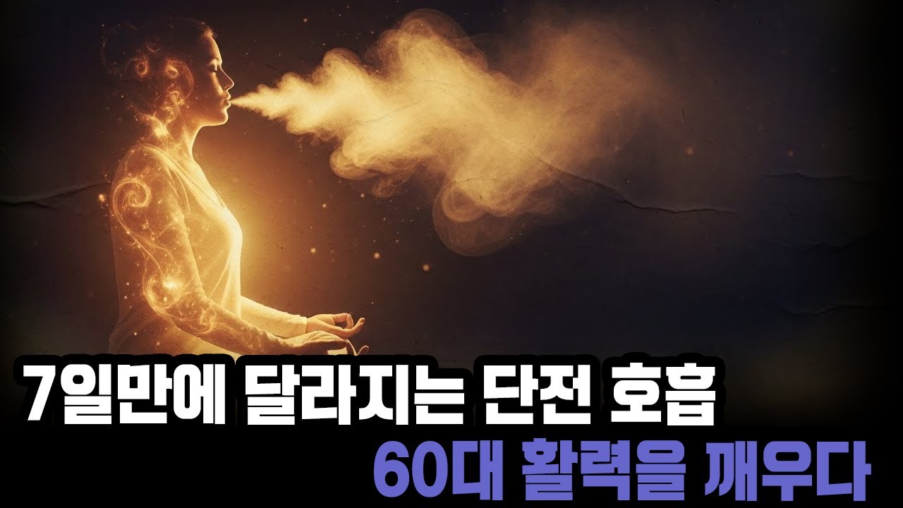 7일 단전 호흡으로 60대 에너지를 되살리는 방법 ㅣ단전호흡ㅣ숨의 예술