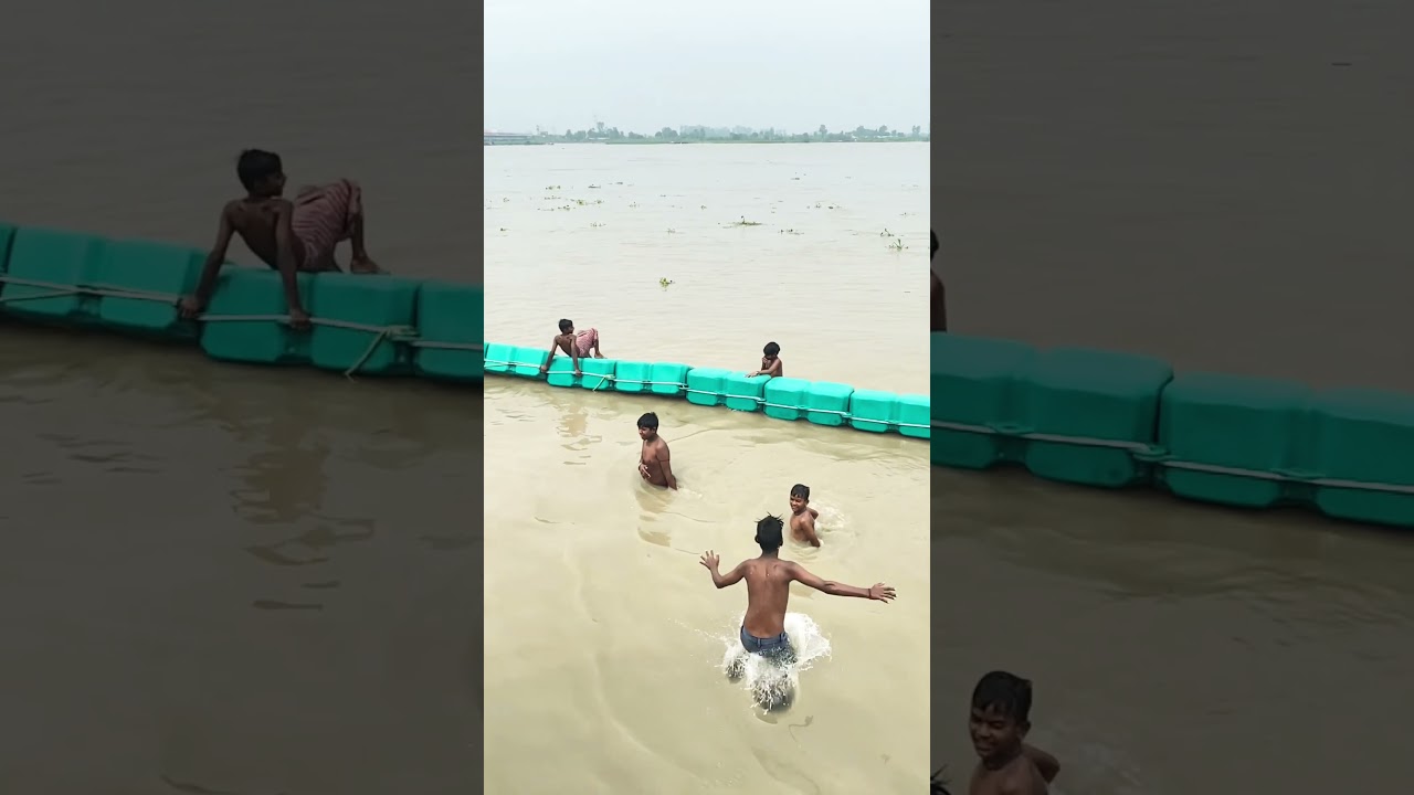Ganga ji 🏞️ 💦🐬#brijghat #shorts #viral #trending ganga