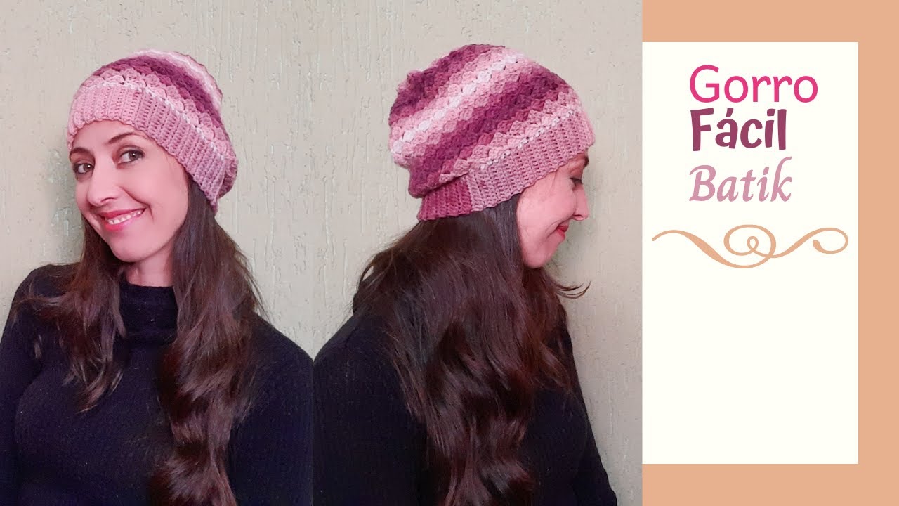 Gorro Fácil em Croche Batik