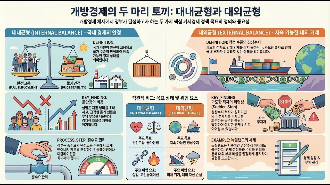 [크루그만 국제경제학 112] 제19장 국제통화제도 - 19.1 개방경제에서의 거시경제 정책목표
