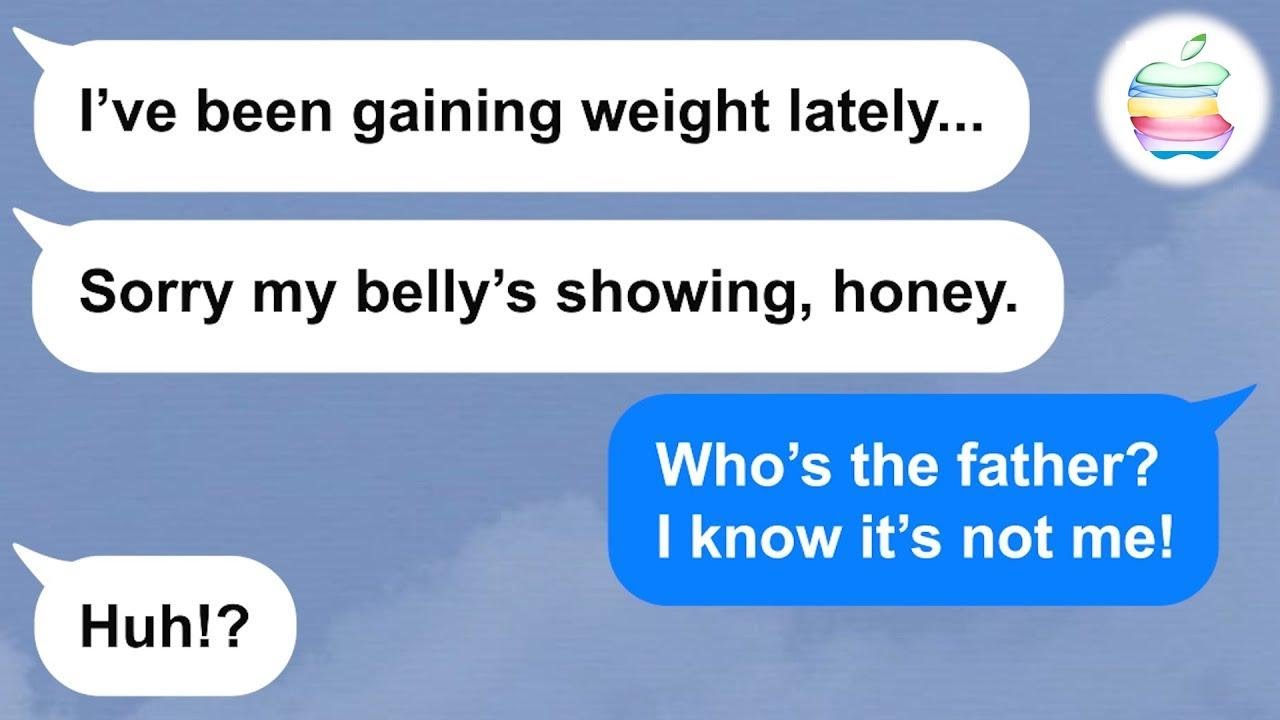 【Apple】My wife has been trying to hide her pregnancy from me. She says she just gained weight but...