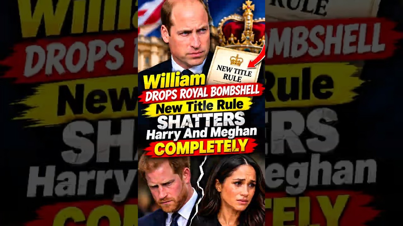 Prince William Crushes Harry And Meghan&rsquo;s SHOCKING Plans! 🚨 #PrinceWilliam #PrinceHarry #RoyalNews