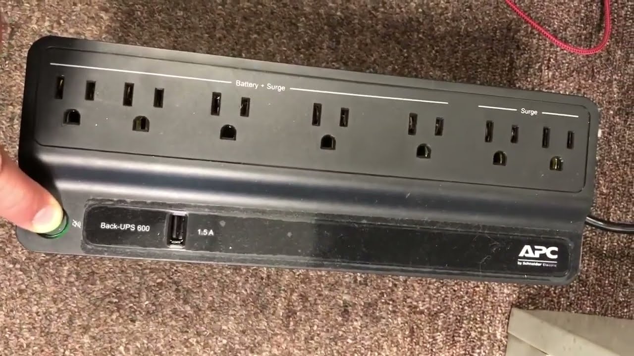 APC UPS Battery Backup and Surge Protector Review, Test | 600VA Backup Battery Power Supply BE600M1