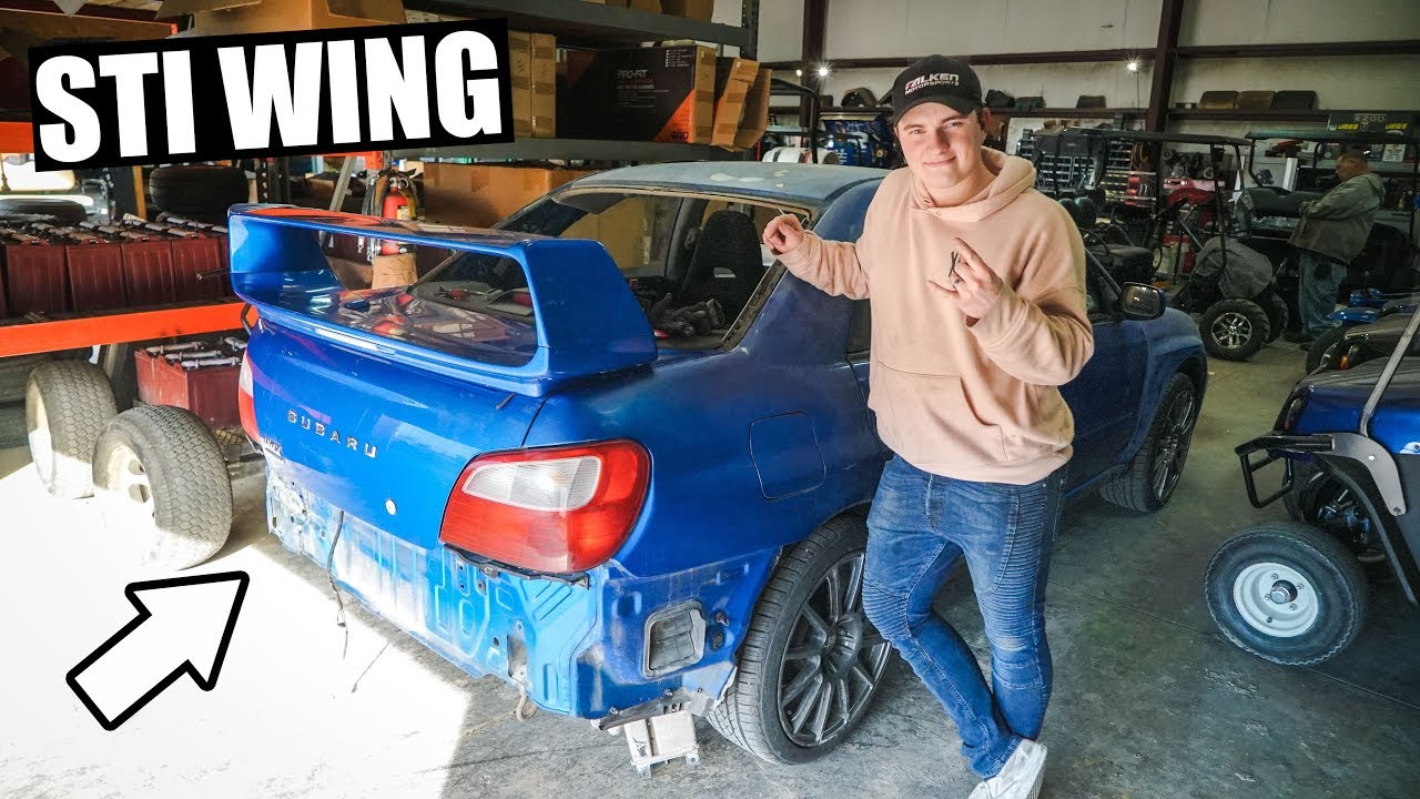 STI WING INSTALL on the WRX!