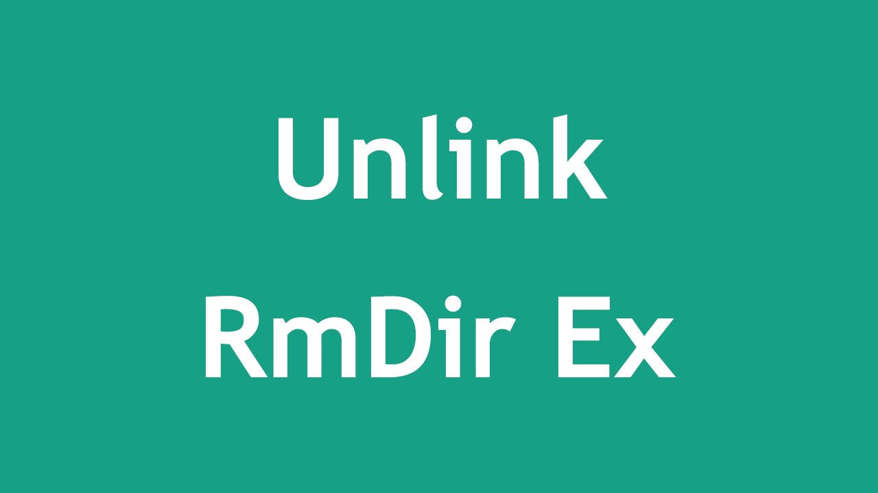 [ Learn PHP 5 In Arabic ] #72 - File System - Unlink, RmDir + Examples
