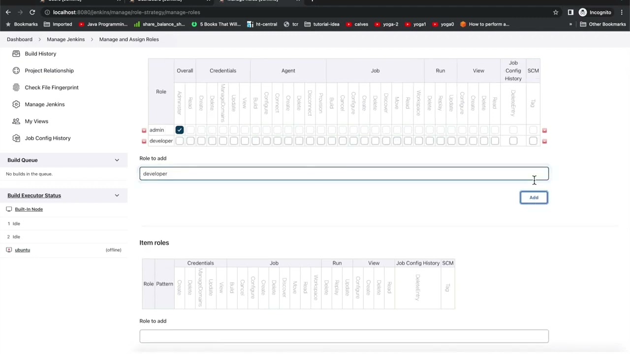 folder based authentication in Jenkins