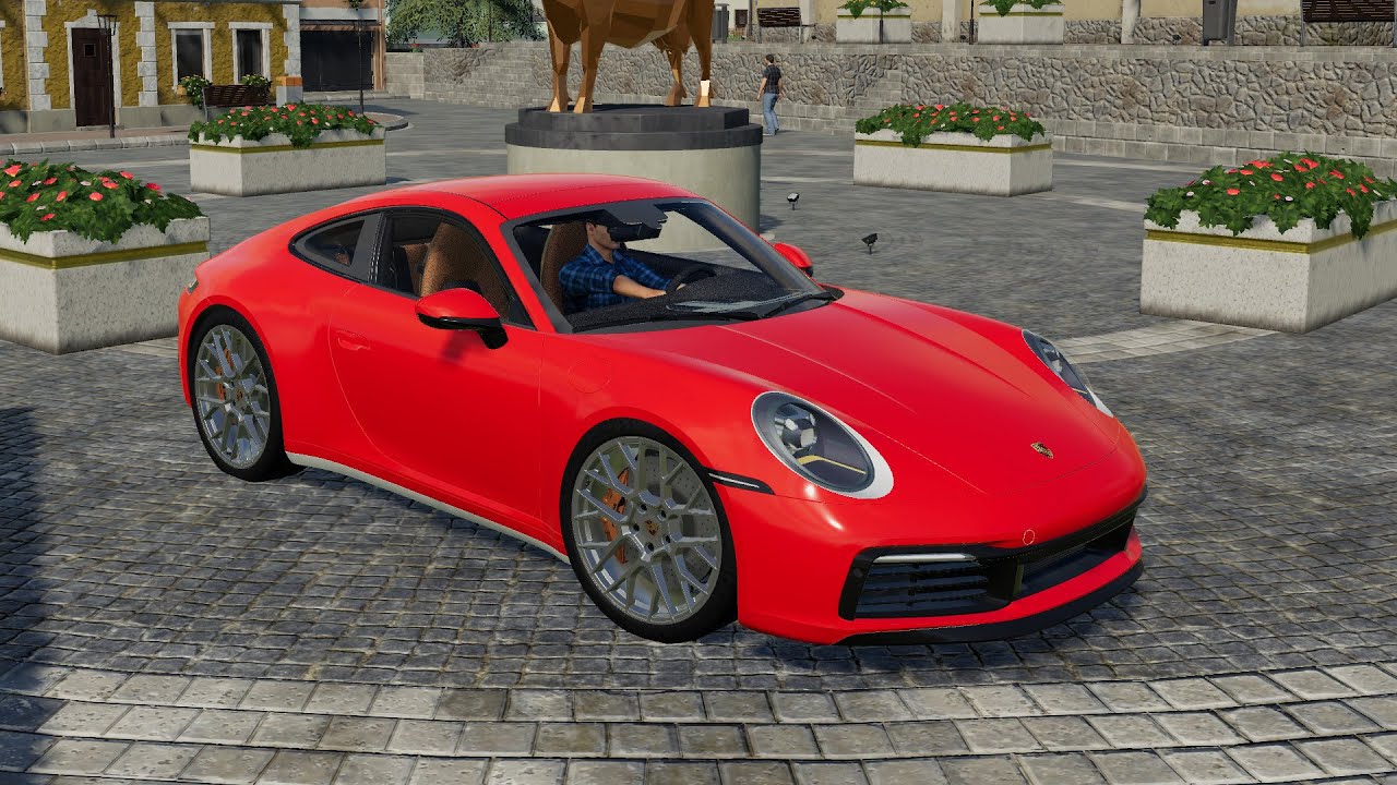 Porsche 911 Carrera 4S (992) 2019 - Farming Simulator 2019 - [FS 19 LS 19 Car Vehicle Mod]#fs22#car