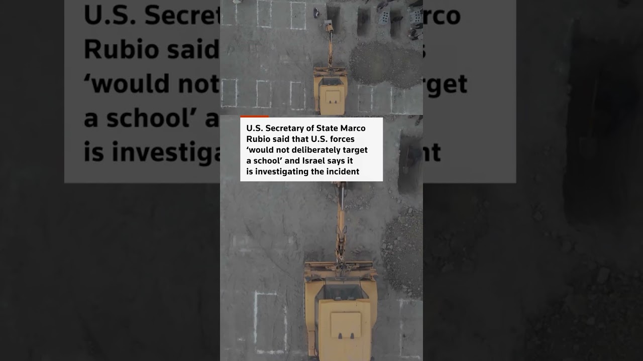 Gravesite prepared for victims of Iran school attack