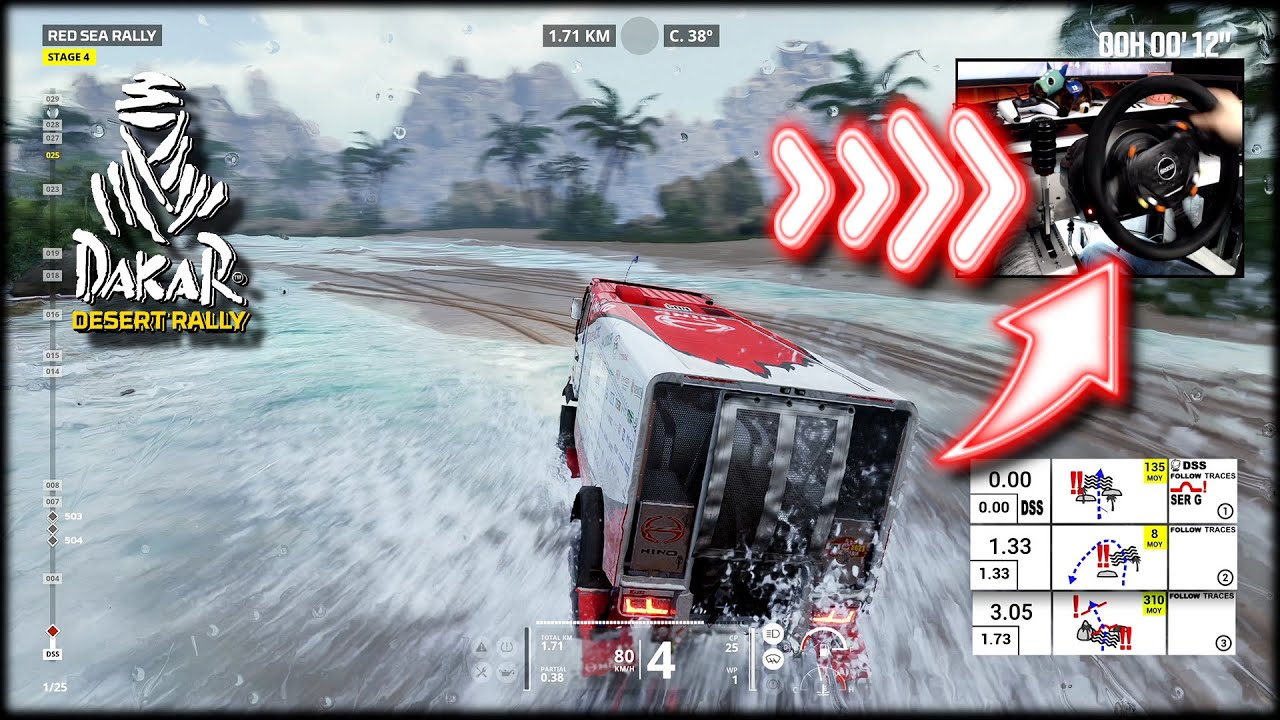 Hino 500 Camion - Team SUGAWARA / Thrustmaster T300RS Dakar Desert Rally PS5 PC