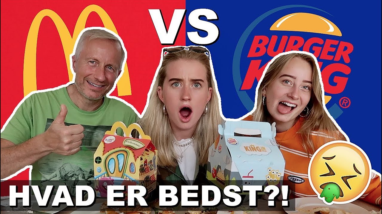 McDONALDS VS BURGER KING - Hvad er bedst!? (Ft. Ole & Far Dahl)