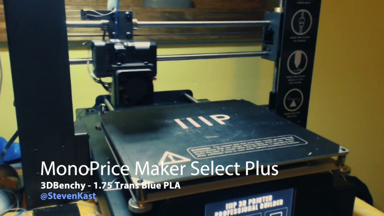 MonoPrice Maker Select Plus 3D Printer Time Lapse (3DBenchy)