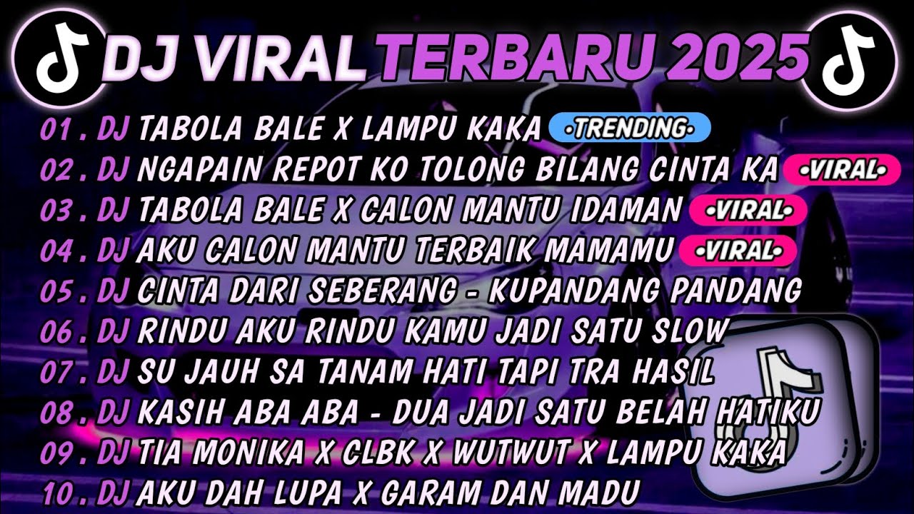 DJ TIKTOK TERBARU 2025🎵DJ TABOLA BALE X LAMPU KAKA🎵DJ NGAPAIN REPOT - KO TOLONG BILANG CINTA KA 