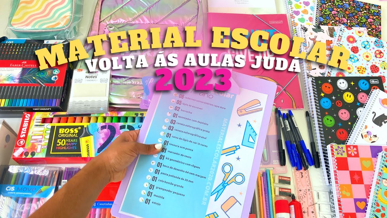 MONTANDO MATERIAL ESCOLAR 2023