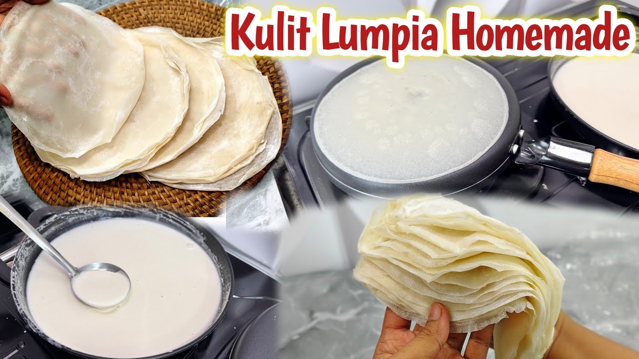 TANPA TELUR‼️BUATNYA CEPAT. Resep  Kulit Lumpia Super Tipis Anti Sobek! Cuma 4 Bahan.