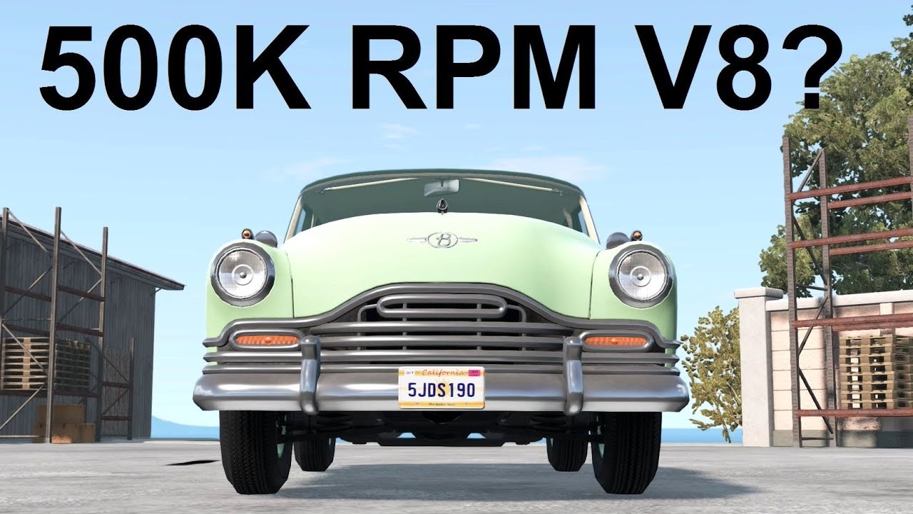 The Half Million RPM Car! BeamNG. Drive