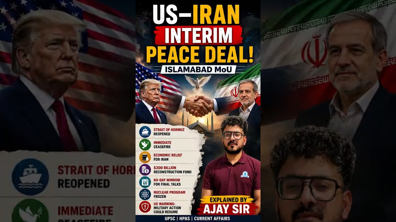 🚨 US&ndash;Iran Interim Peace Deal (Islamabad MoU) | Explained