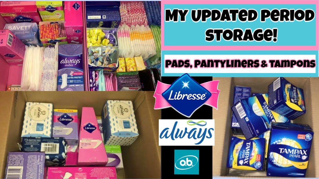 My Updated Period Storage || March 2020