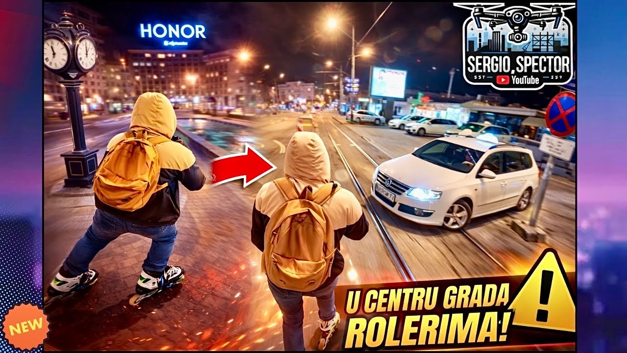 Beograd Centar – Bulevar Despota Stefana, Skadarlija noćna vožnja, Hard Rock Cafe otvoren