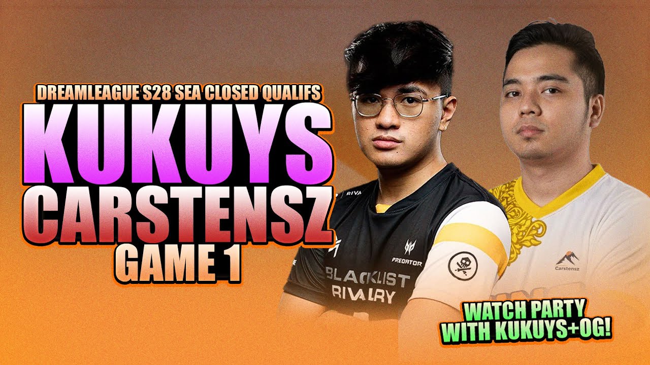 KUKUYS VS CARSTENSZ GAME 1 - WATCH PARTY WITH KUKUYS + OG - DREAMLEAGUE S28 SEA Closed Qualifs