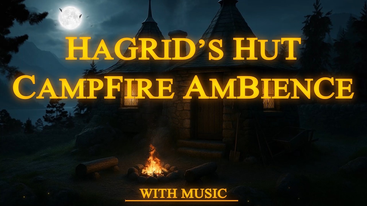 Harry Potter | Cozy Night at Hagrid's Hut | Ambience & Relaxing Music