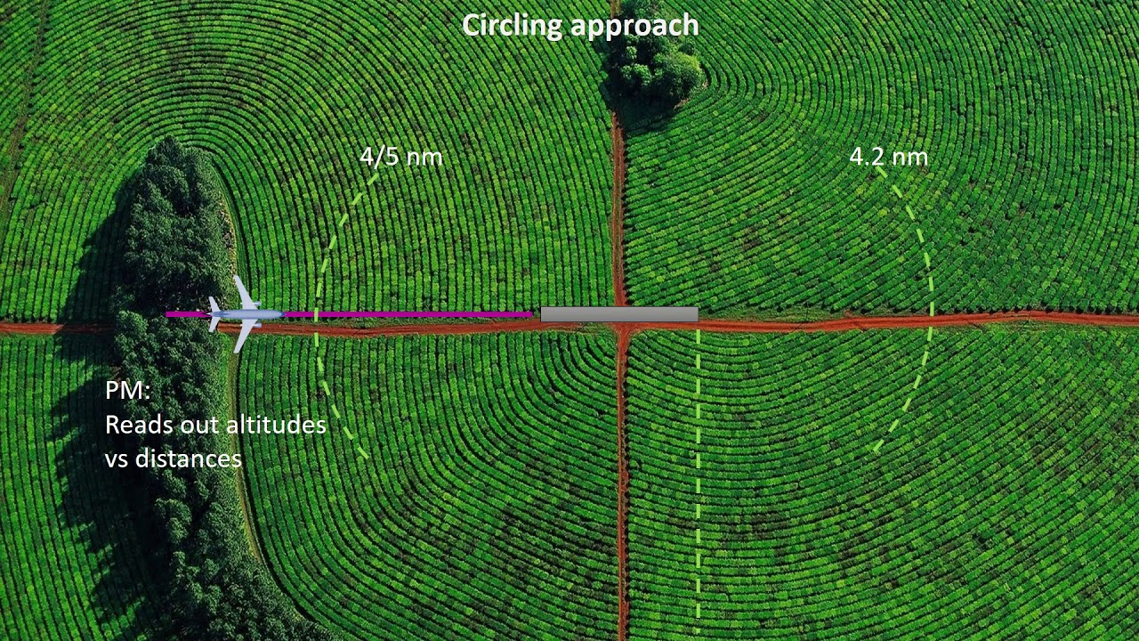 Circling approach - Boeing 737-800
