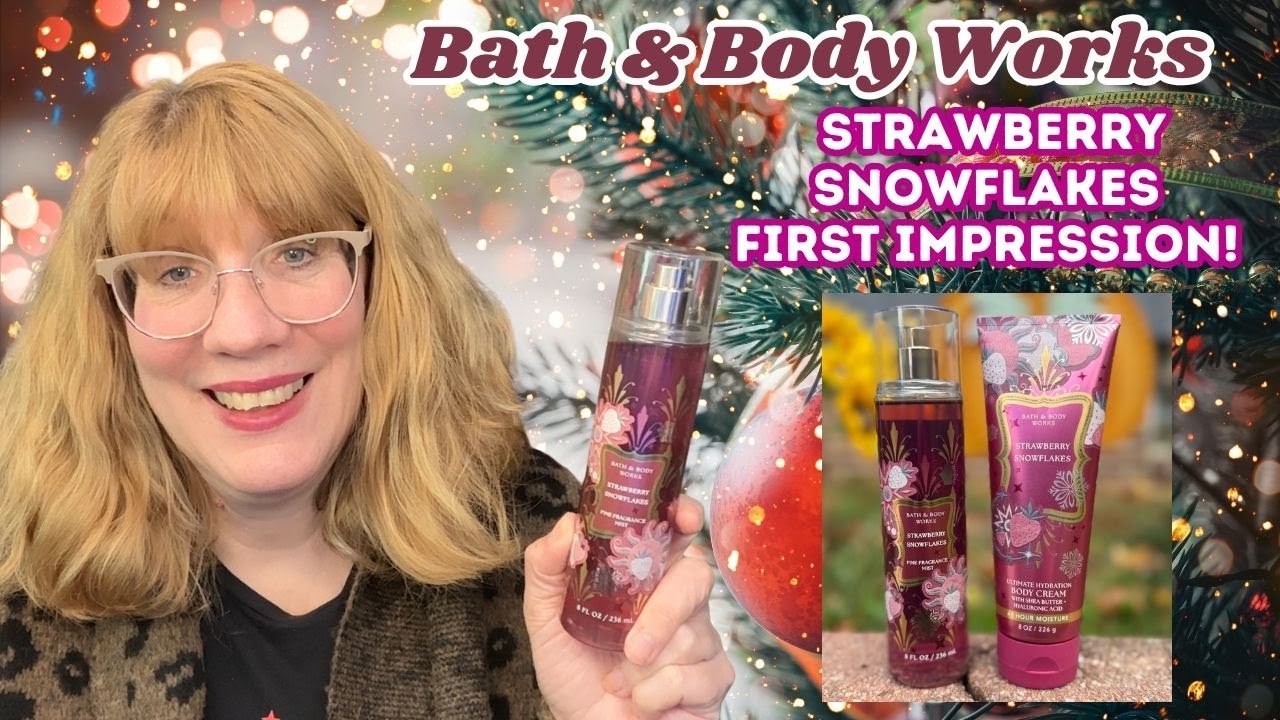Bath & Body Works Клубничные снежинки. Первое впечатление!