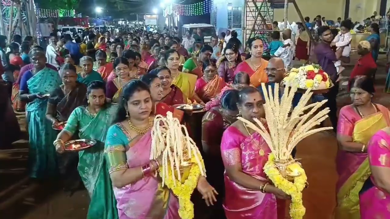 குதிரைமொழி கற்குவேல் அய்யனார் கோவில் கள்ளர் வெட்டு திருவிழா திருவிளக்கு பூஜை...