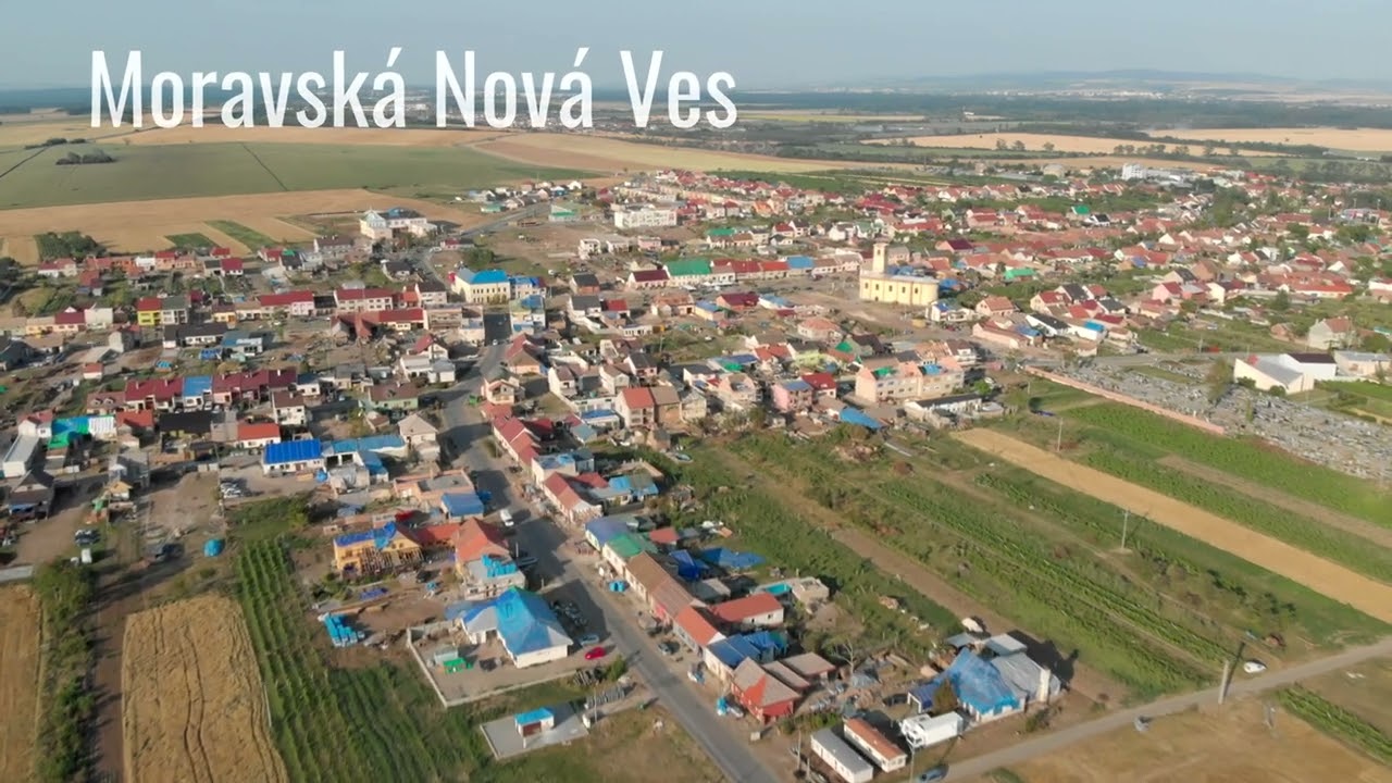 Trasa tornáda na jižní Moravě 2021 z dronu