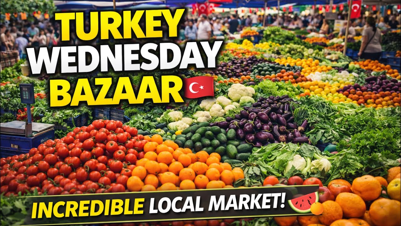 Fresh Fruits & Veggies in Turkey 🍎🥬