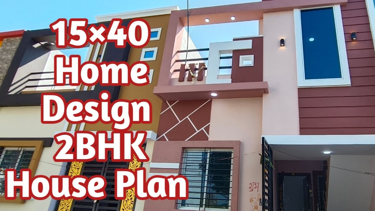 15×40 Home Design | 2BHK House Plan | 600sqft | Kavirdev Home Tour 