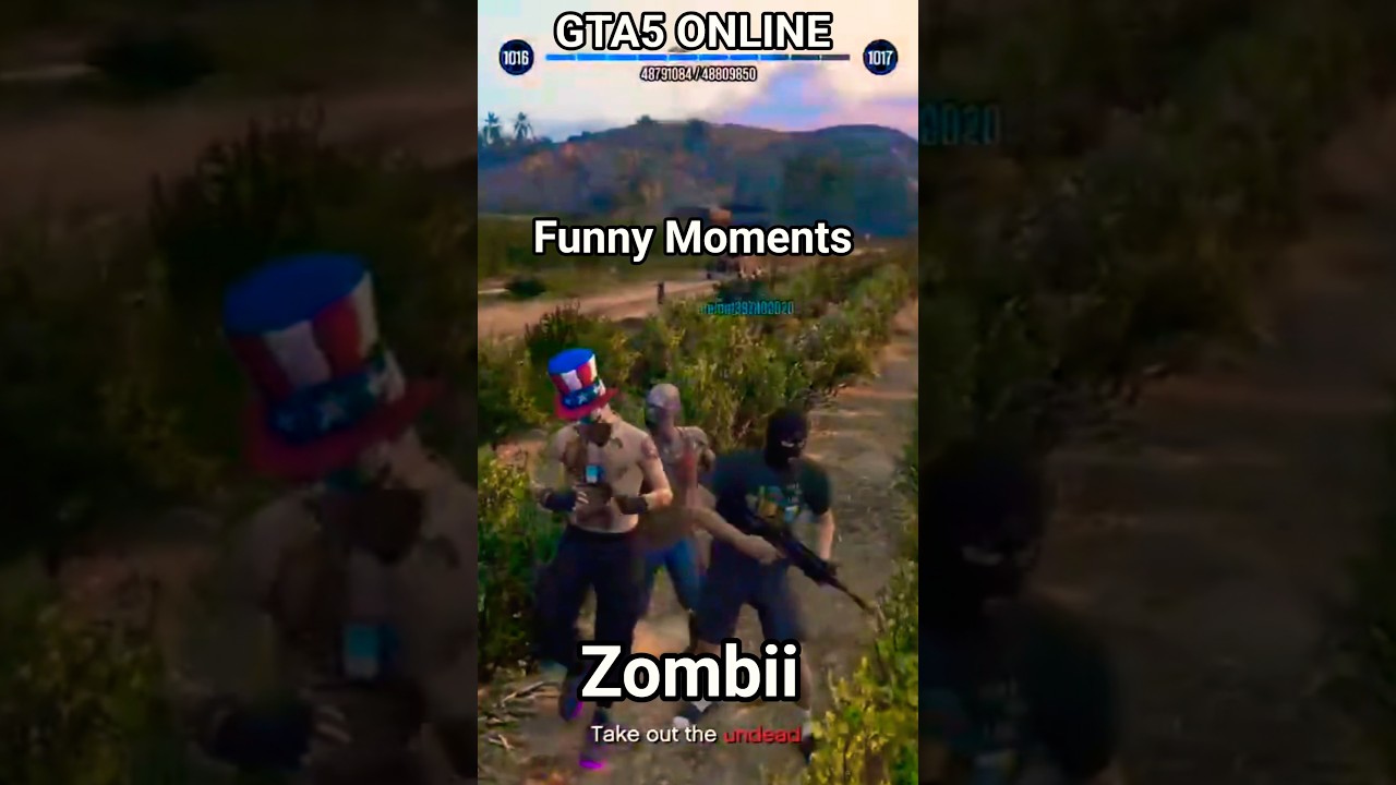 Halloween event Funny Moments gta5 online ps4 zombi pe insula 