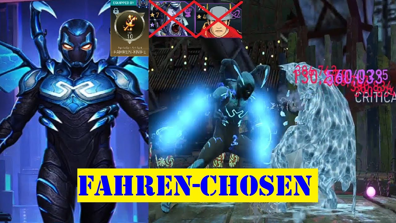 Can Scarab Chosen Blue Beetle Oneshot w/o Classic Flash Boost?! | Injustice 2 Mobile