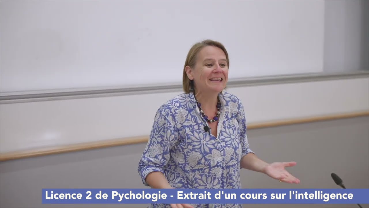 Extrait d'un cours sur l'intelligence, Licence 2 de psychologie.
