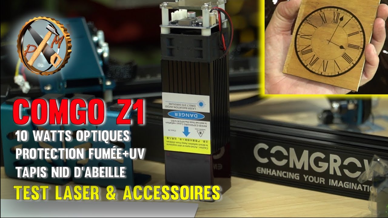 350€ (*) C'est le prix de ce Graveur laser 10 watts optiques - TEST MONTAGE COMGO Z1 & ACCESSOIRES