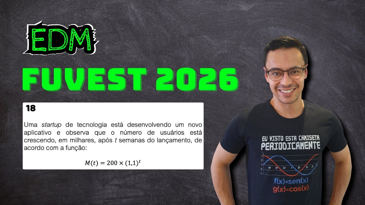 FUVEST 2026 - RESOLUÇÃO MATEMÁTICA (questão 18 - versão 1)
